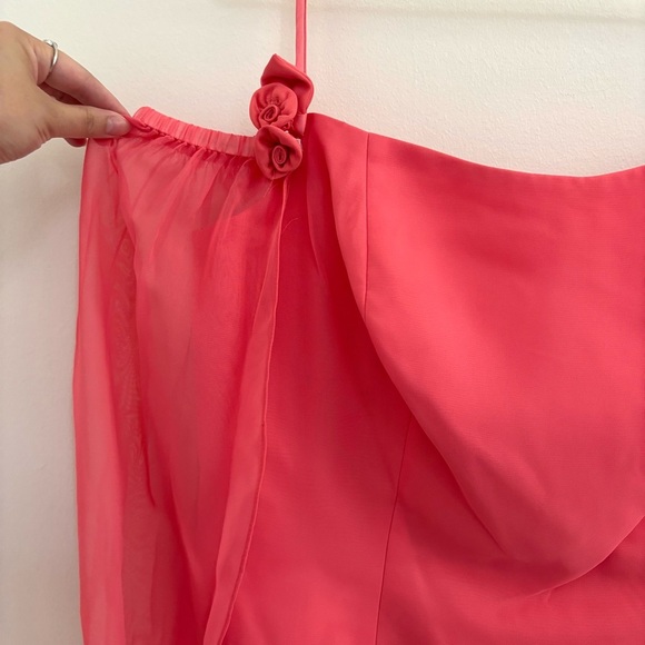 Romantic 2-Piece Set Flowy Skirt & Off-Shoulder Sleeve Top Fairycore Sz Large - Picture 6 of 11